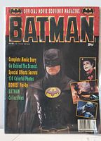 Front cover of 1989 Batman souvenir magazine showing title, images, and price