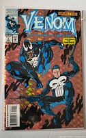 Front view of bagged Venom: Funeral Pyre #1 prism cover comic