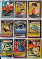 Page showing Birdramon, partner and action cards