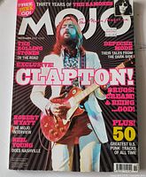 Front cover of Mojo magazine featuring Eric Clapton with Gibson guitar