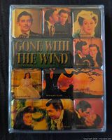 Front of sealed box displaying nine Gone with the Wind epoxy magnets