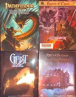 Group shot of all four RPG booklets