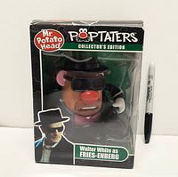 Front view of sealed PopTaters Walter White Mr. Potato Head box