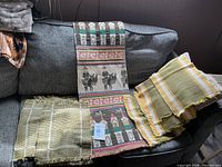 Runner centred on couch with both placemat stacks visible