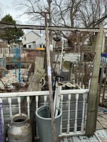 Full view of trident leaning upright to show total length