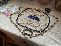 All jewellery pieces laid out on towel
