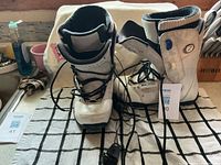 Full view of both Ride Deuce boots showing overall condition