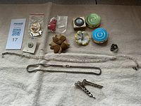 All items laid out showing variety of jewelry and boxes