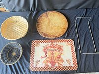 Top view of all five items laid out