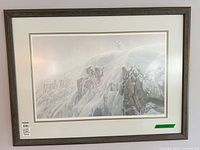 Full view of framed Robert Bateman print with mat and frame