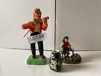 Front view of all three decor items