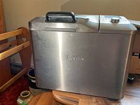 Front view showing Breville branding and stainless steel finish