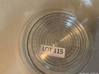 Underside view of concentric ring plate showing pattern