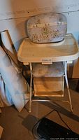Front view of full Graco high chair
