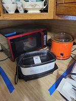 All three appliances together on countertop