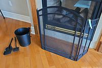 All four items together in front of fireplace