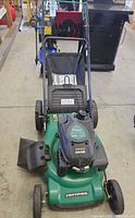 Top view of Certified green 22 in gas self-propelled lawn mower
