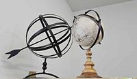 Armillary sphere and globe together