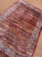 Full perspective view of rug showing overall design and colours