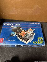Box top showing AMT Force One General Dynamics F-16 Cockpit model kit