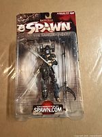 Front view of sealed Dark Ages Spawn Samurai Wars figure in blister pack