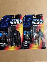 Front view of both carded figures