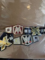 Front view of both belts showing center and side plates