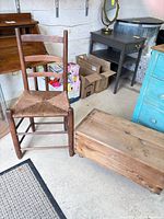 Trunk and chair full view