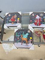 All three LED canvas art pieces in packaging