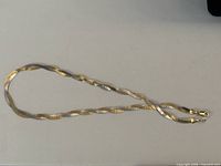 Necklace laid flat showing full length and clasp
