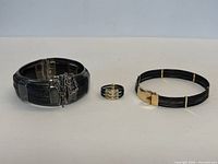 Full view of all three jewellery pieces