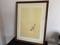 Full view of framed print showing frame, matting and artwork