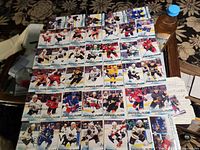 overview of 41 Young Guns cards laid out