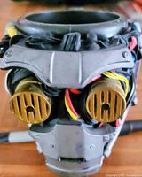 Front view of sculpted C-3PO mug showing wiring detail