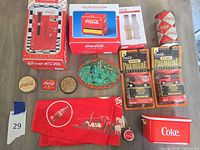 Group shot of all Coca-Cola items laid out