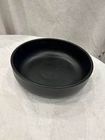 Top view of matte black ceramic bowl