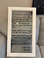 Full view of framed glass wall art item