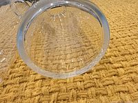 Close-up of carafe base showing clarity and absence of chips