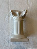 front view of plaster column pedestal