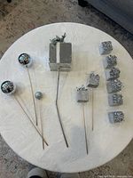 All twelve picks arranged on table