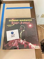 Front cover Dionne Warwick album with lot number