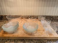 All bowls arranged showing quantity, sizes and pattern
