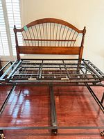 Headboard and adjustable base full view