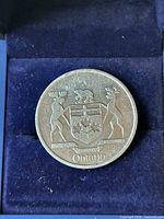 Obverse showing Ontario coat of arms