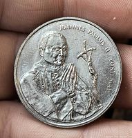 Obverse showing Pope John Paul II portrait, inscription