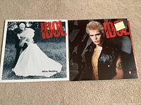Front covers of both Billy Idol records