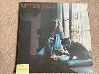 Front cover of Carole King Tapestry LP