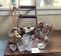 Group shot of all decor items on tabletop