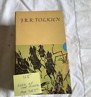Front of slipcase showing J.R.R. Tolkien name and artwork