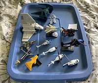 Overview of all models in tray